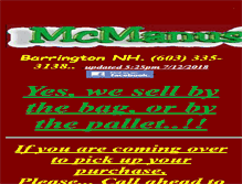 Tablet Screenshot of mcmanusfuels.com